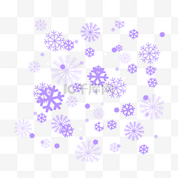 雪花紫色飘落下雪落雪飘雪