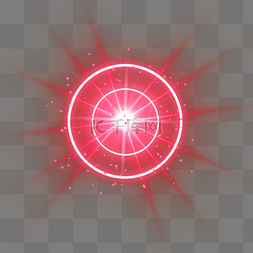 光效环形图片_环形放射状颗粒感红色光效
