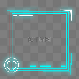 科技风图片_未来科技感二维码边框