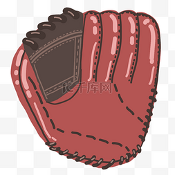 红色棒球手套插图