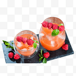 树莓汁饮品