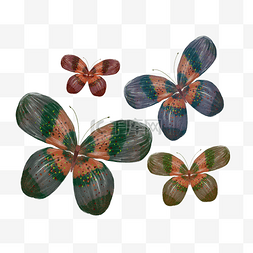 水彩手绘风格蝴蝶