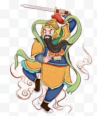 平安吉祥国潮新年门神秦琼春节人物神仙