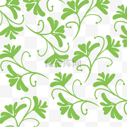 矢量绿叶装饰图案图片_矢量绿叶花纹素材