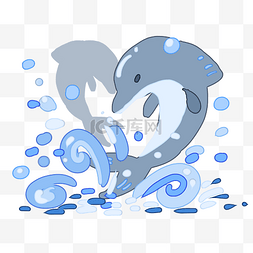 大海豚图片_蓝色海豚免抠图