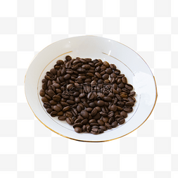 咖啡现磨图片_一碗咖啡豆