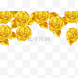 金色质感玫瑰