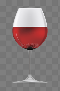红酒器皿图片_红色的玻璃器皿插画