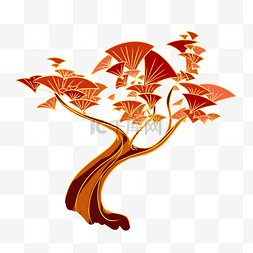 中国风竹子刺绣图片_描金中国风扇子树
