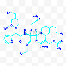 蓝色科技分子结构