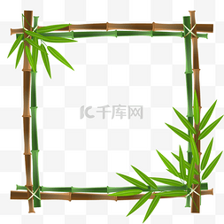 bamboo tree 棕色和绿色竹子组成的方