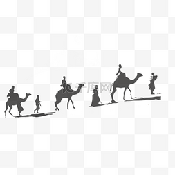 骑小骆驼图片_卡通骆驼