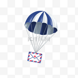 英伦条纹图片_带着信封飘落的降落伞