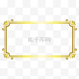 装饰框矢量素材图片_矢量仿真金属框