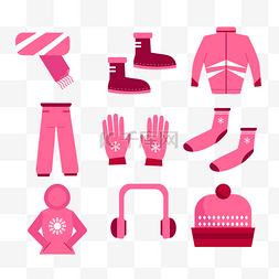 冬季粉色衣服