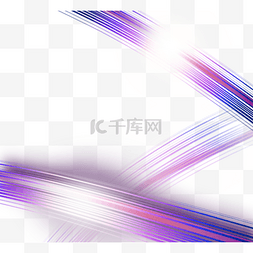 抽象全息图片_彩虹色曲线光点元素