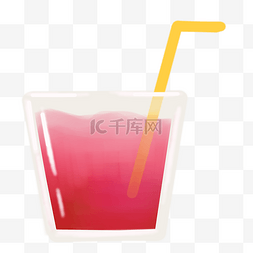 夏日结冰图片_红色果汁冷饮
