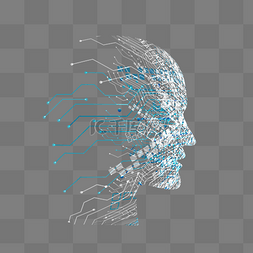 人脸大脑图片_高科技大脑