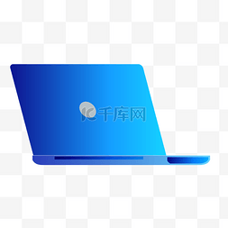 蓝色笔记本电脑图片_蓝色笔记本电脑