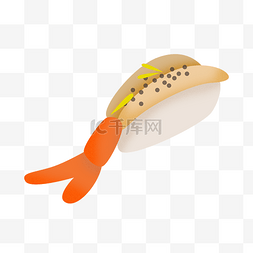日本料理虾图片_日本料理虾寿司插画