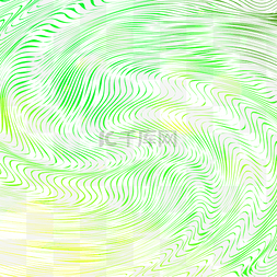 春天绿色波线波纹