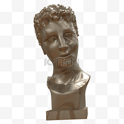 欧式人物图片_铜质雕像