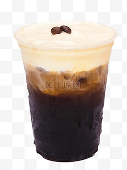 咖啡豆图片_夏天的冰咖啡可可豆咖啡豆