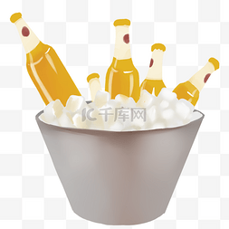 冰镇啤酒图片_冰镇啤酒插画