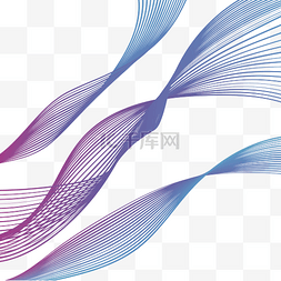 抽象动感线条科技图片_几何曲线波浪纹线条