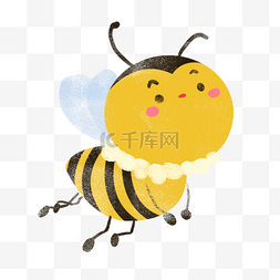 小蜜蜂psd图片_儿童节蜡笔小蜜蜂