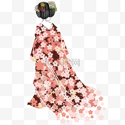 日本樱花和服图片_日本樱花和服