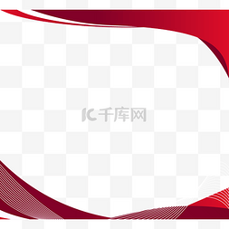 叠层北京图片_红色商业曲线波浪形边框