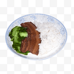 盖浇饭油菜把子肉米饭