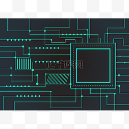 电路板电路板图片_商务点线科技芯片