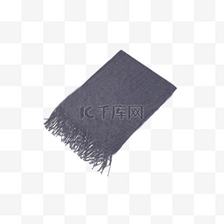 一条灰色围巾冬季保暖