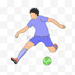 足球运动体育插画