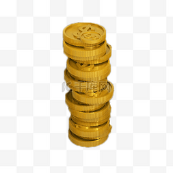 金钱图标图片_黄色的金币