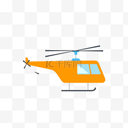 黄色直升机图标