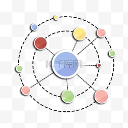 黑色商务装饰图片_圆球图案装饰插图