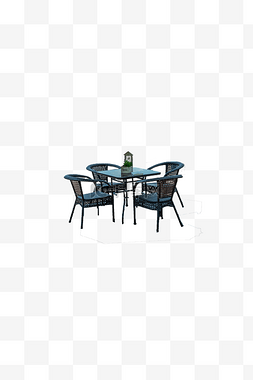单座椅图片_多把藤编椅子餐桌配套