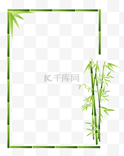 绿色竹子边框