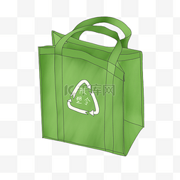 绿色限塑令袋子