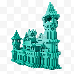 像素城堡png图