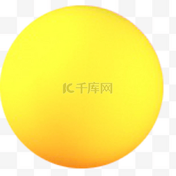黄色简单装饰图片_圆形黄色小球