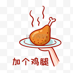 热门食物图片_加个鸡腿表情包