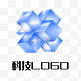 蓝色立体科技LOGO