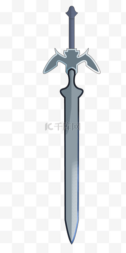 灰色装饰刀剑插图