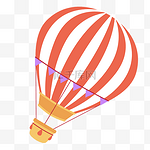 气球热气球红色