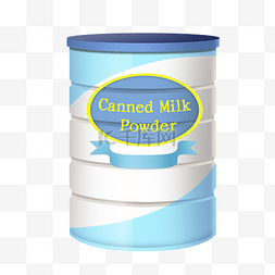 美庐奶粉图片_蓝色罐装奶粉