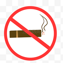 禁止抽雪茄的警示牌